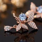 Blossom Sparkle Leaf Earrings