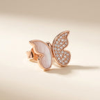 Blush Butterfly Stud Earrings