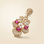 Blush Heart Cascade Earrings