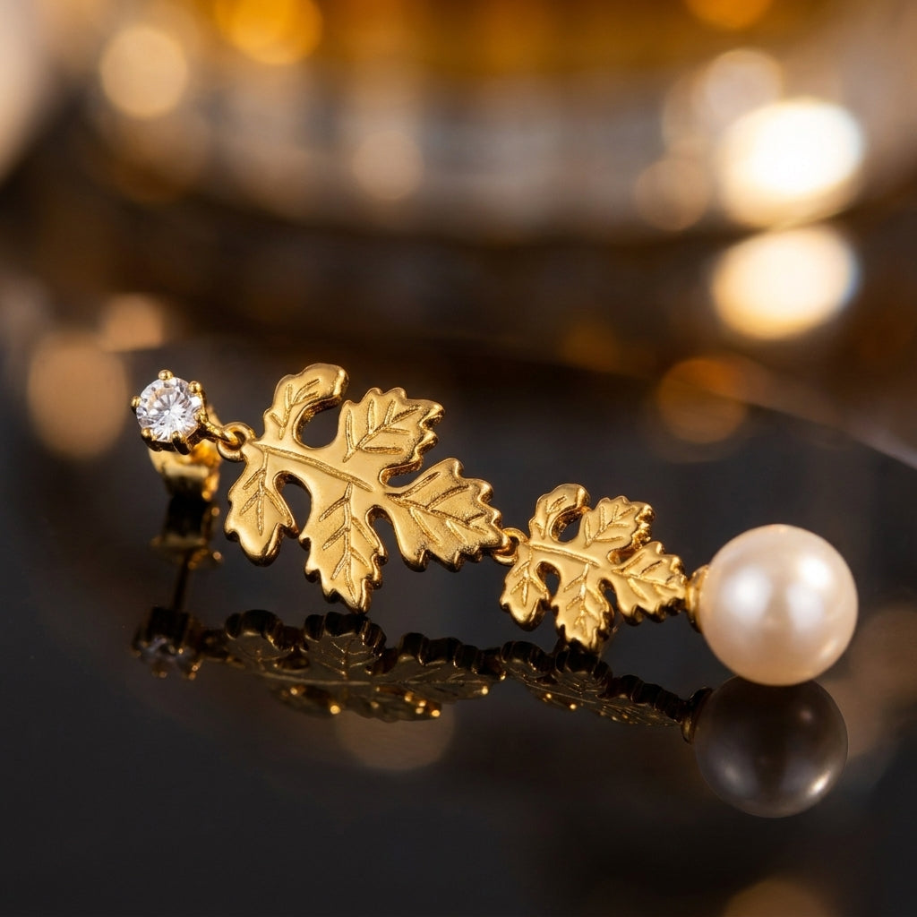 Botanical Pearl Earrings