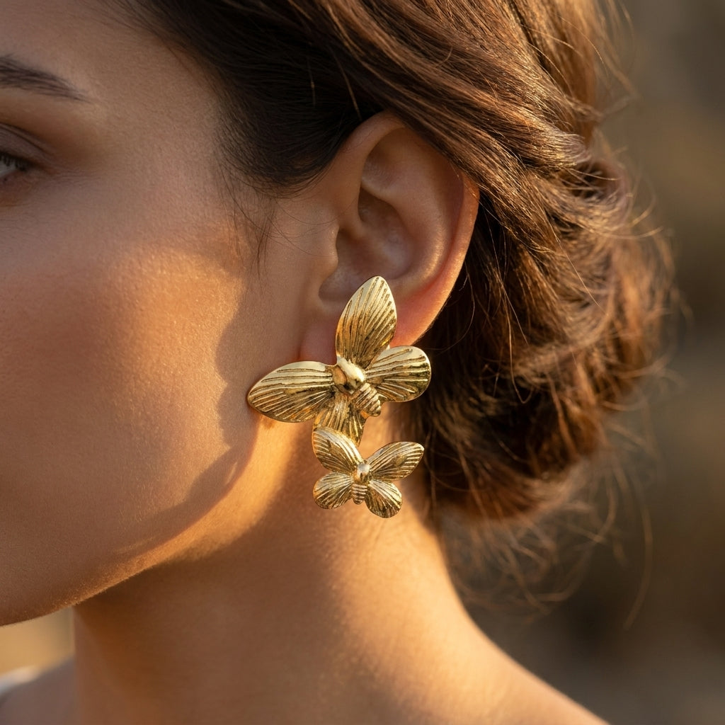 Butterfly Statement Earrings