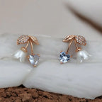 Heart Bloom Floral Earrings