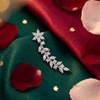 Crystal Floral Vine Ear Climbers