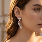 Crystal Floral Vine Ear Climbers