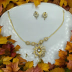 Radiant Sunflower Necklace & Earrings Set