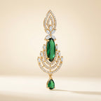 Emerald Cascade Luxe Statement Earrings - studio hero