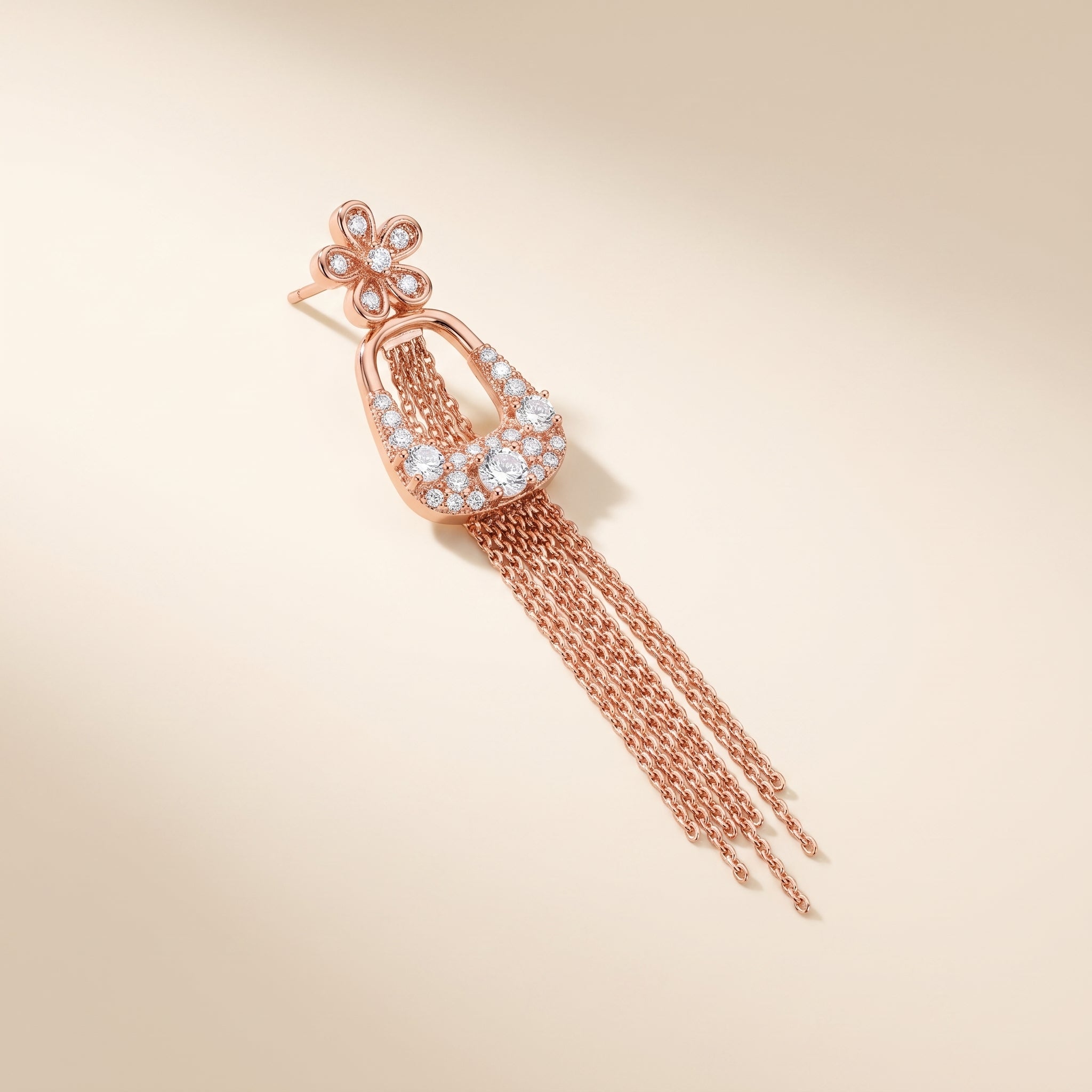 Floral Cascade Drop Earrings