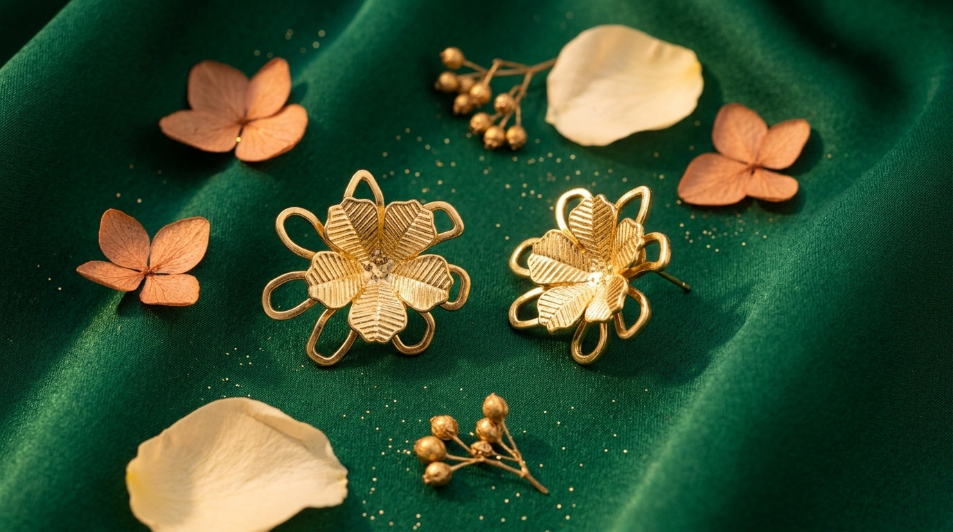 Floral Loop Earrings