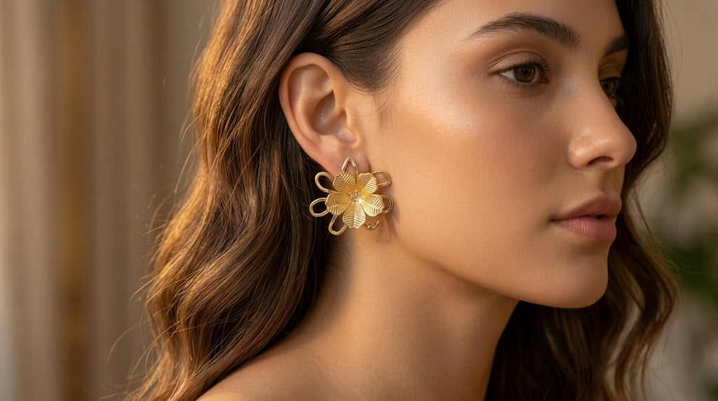 Floral Loop Earrings