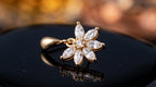 Floral Marquise Drop Earrings
