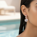 Radiant Rose Gold Drop Earrings