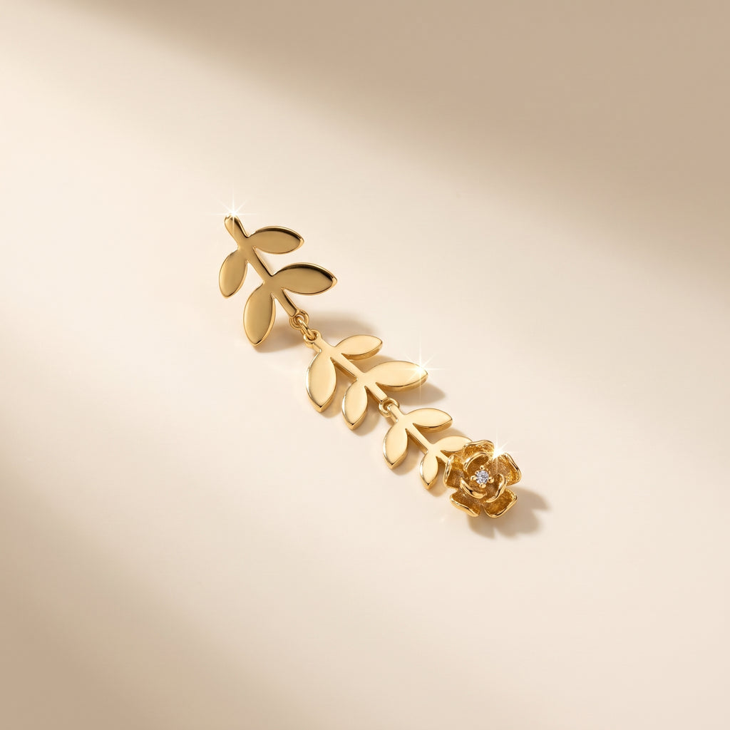 Leaf Drop Earrings - hero