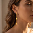 Floral Drop Earrings - lifestyle