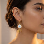 Evil Eye Drop Earrings - lifestyle