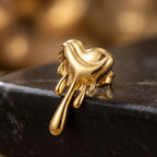 Molten Drip Earrings - macro