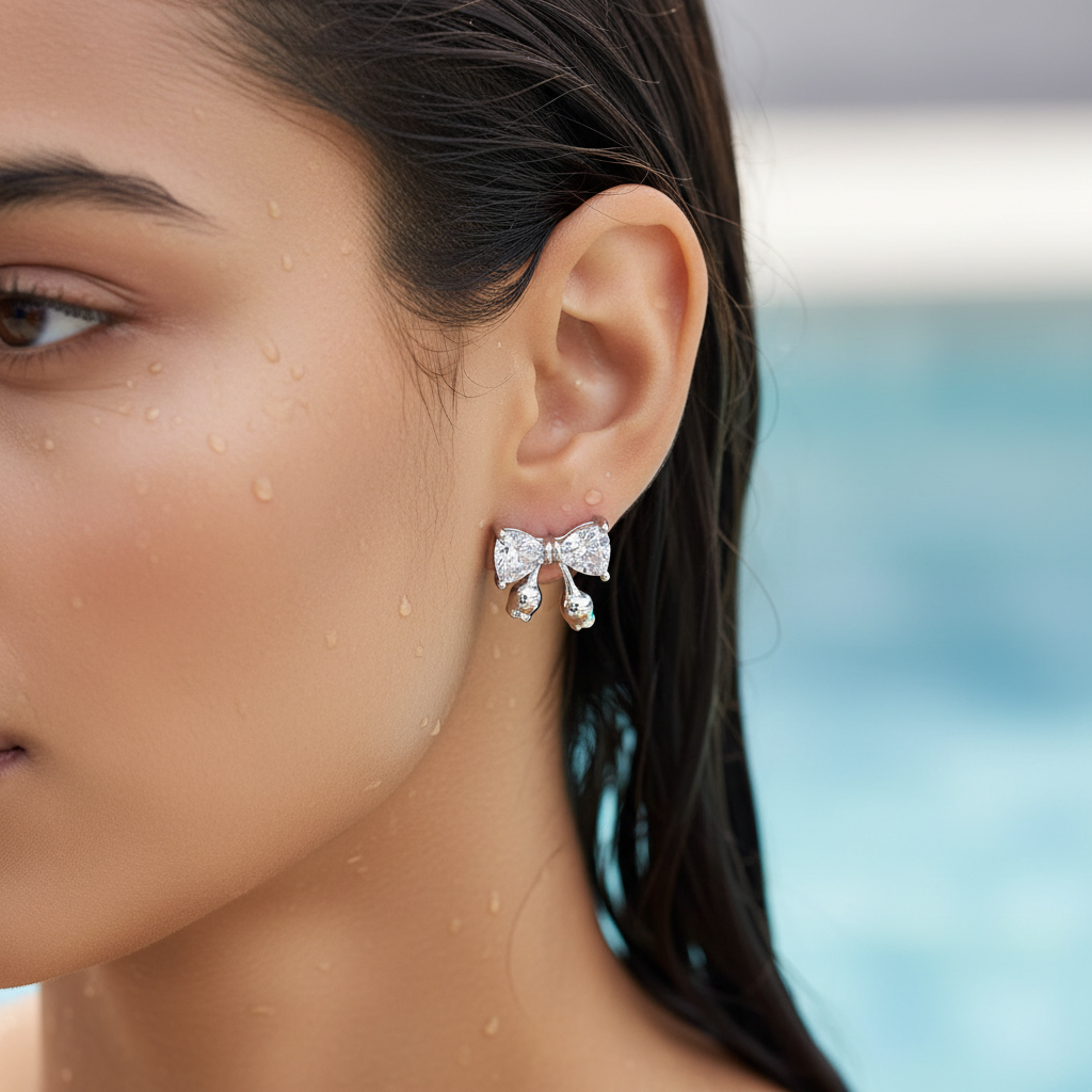 Delicate Bow Stud Earrings