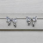 Delicate Bow Stud Earrings