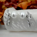 Pearl Vine Crystal Earrings