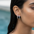 Midnight Wrap Crystal Earrings