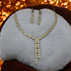 Radiant Crystal Necklace and Earrings Set