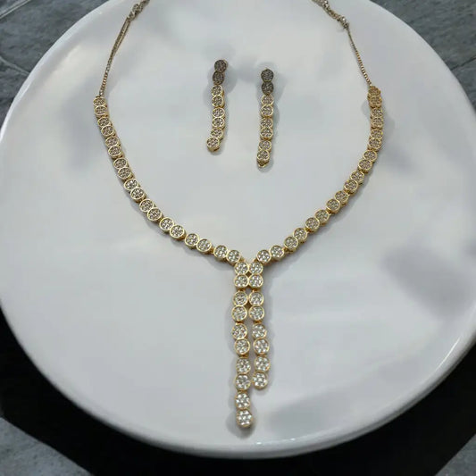 Radiant Crystal Necklace and Earrings Set
