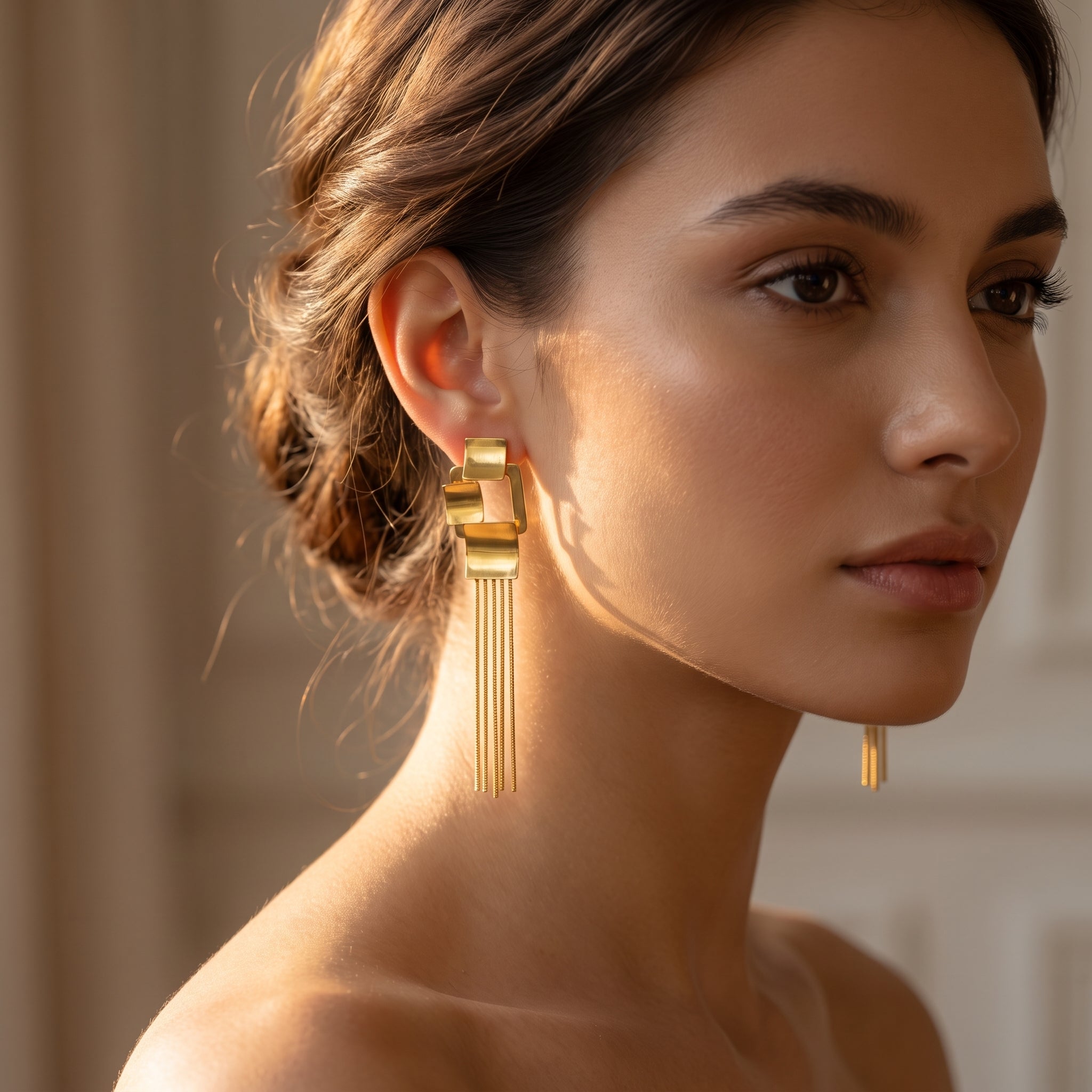Layered Geometric Earrings