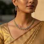 Floral Elegance Necklace and Earrings Set