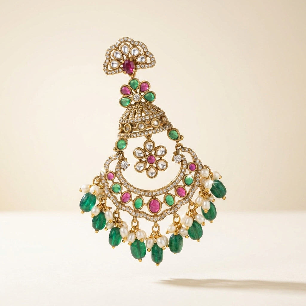 Meher Chandbali Earrings - studio hero