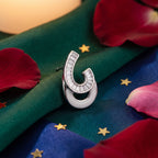Modern Curve Crystal Stud Earrings