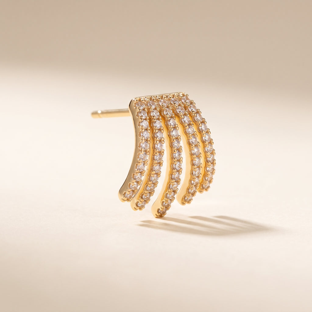 Multi-Layer Spark Stud Earrings