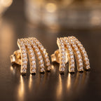 Multi-Layer Spark Stud Earrings