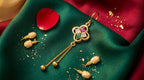 Multicolor Clover Tassel Drop Earrings