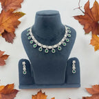 Verdant Elegance AD Necklace Set