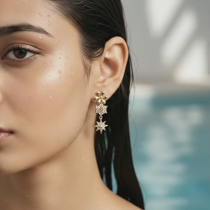 Radiant Dual-Blossom Studs
