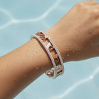 Rose Gold Heart Charm Bracelet