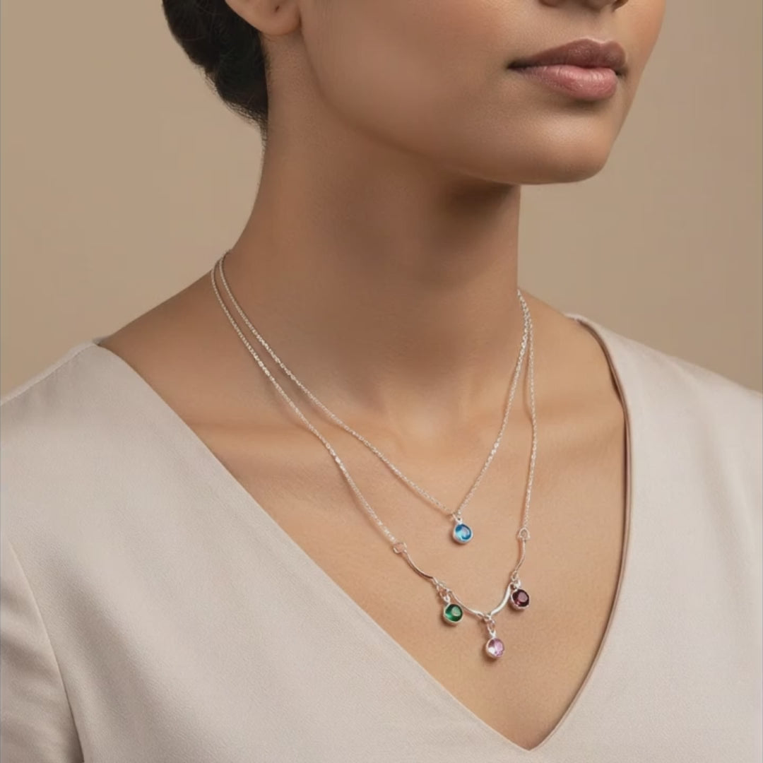 Candy Gem Layered Necklace
