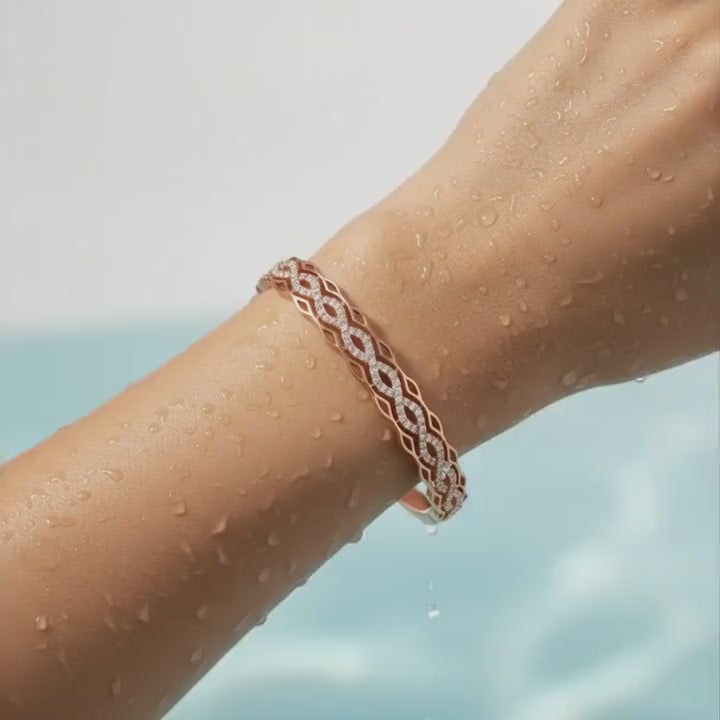 Rosé Infinity Weave Bracelet