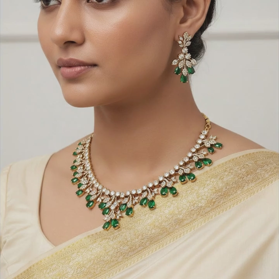 Emerald Radiant Jewelry Set