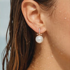 Pearl Curve Spark Earrings