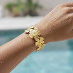 Wild Daisy Bloom Wrap Cuff Bracelet