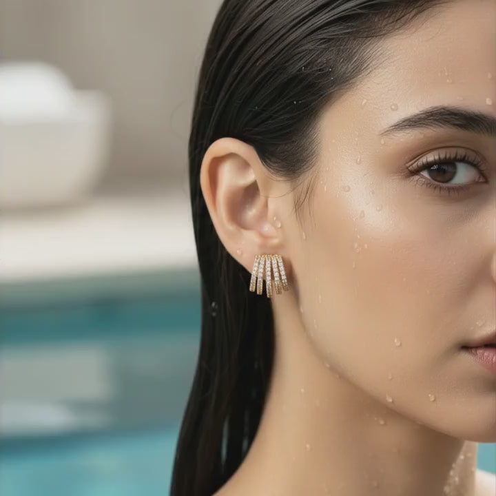 Multi-Layer Spark Stud Earrings