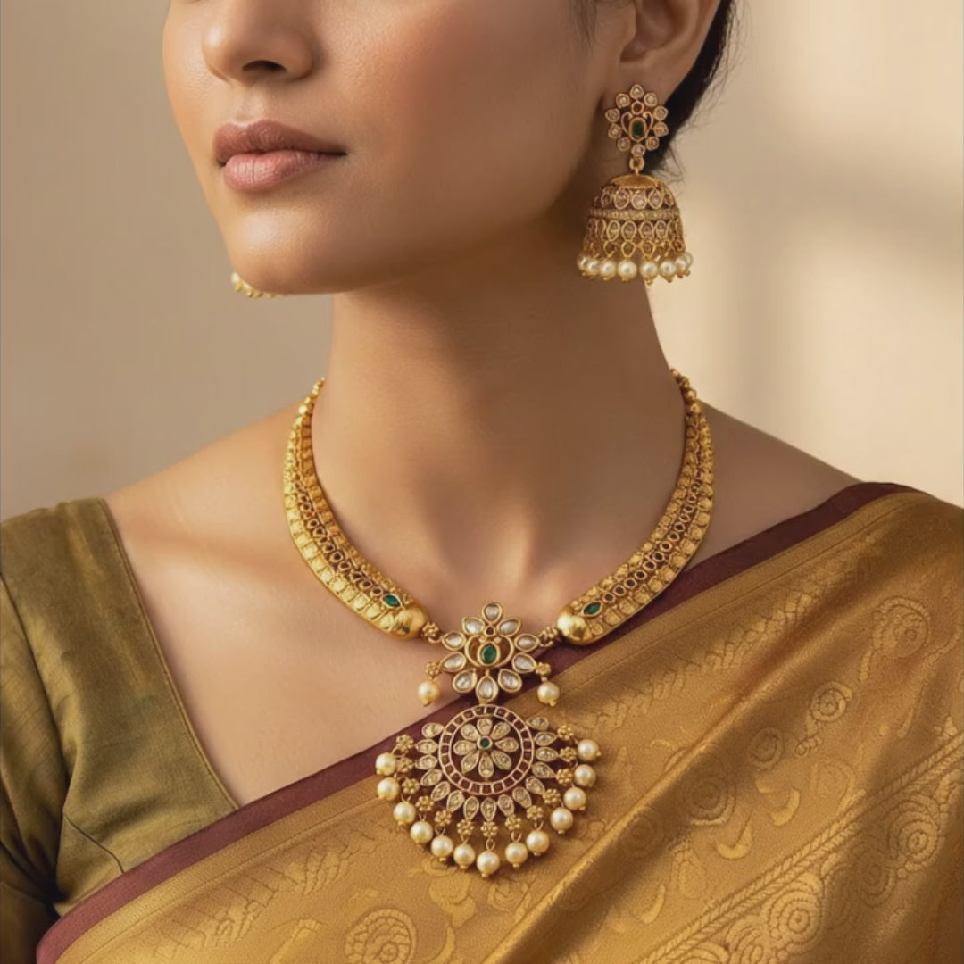 Traditional Temple Jewelry Set