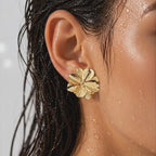 Textured Layered Bloom Earrings