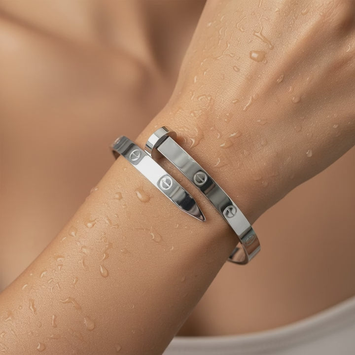 Silver Nail Luxe Bracelet