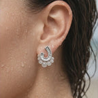 Beaded Curves Earrings
