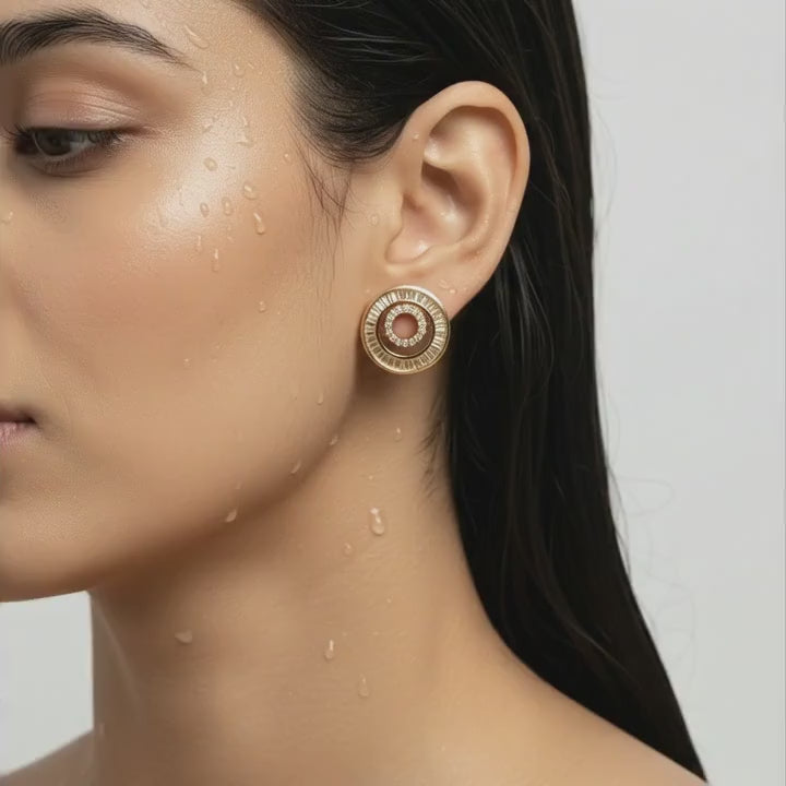 Halo Orbit Stud Earrings