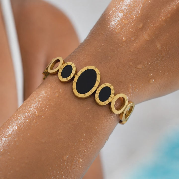 Noir Eclipse Statement Bracelet
