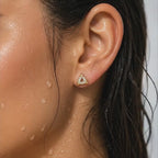 Modern Prism Triangle Earrings
