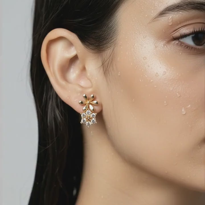 Petal Bloom Drop Earrings