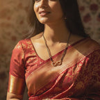 Rose Gold Pave Infinity Loop Mangalsutra